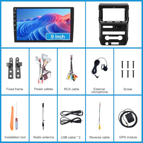 Car Radio Stereo for Ford F150 2009 (2GB RAM 32GB ROM Without Camera)