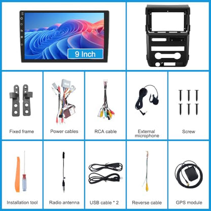 Car Radio Stereo for Ford F150 2009 (2GB RAM 32GB ROM Without Camera)
