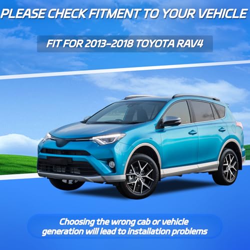 4 PCS in Channel Window Rain Guards Fit for 2013 (For 2013-2018 RAV4 in Channel)