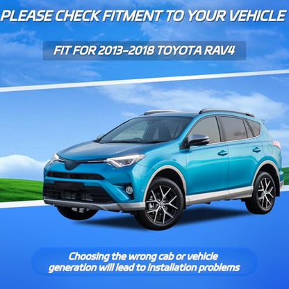 4 PCS in Channel Window Rain Guards Fit for 2013 (For 2013-2018 RAV4 in Channel)