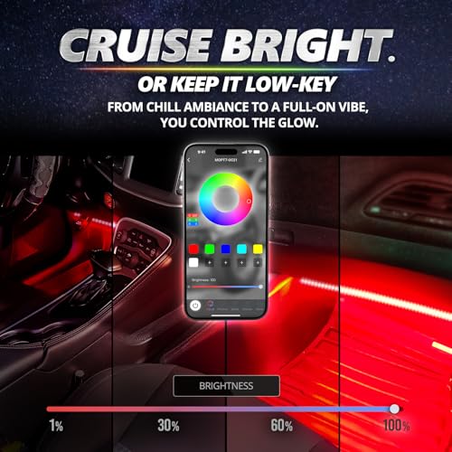Aura Pro Double Glow Interior Truck & SUV Lights with App & Remote (6pc Double Row / RGB)