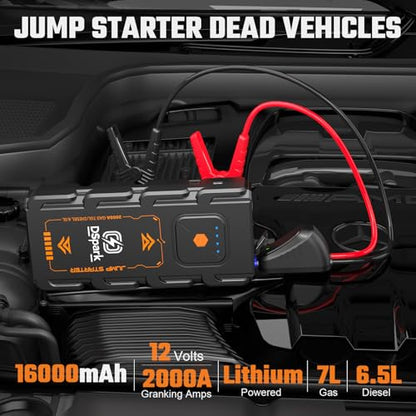 G21C 2000A 16000mAh Jump Starter (G21C)