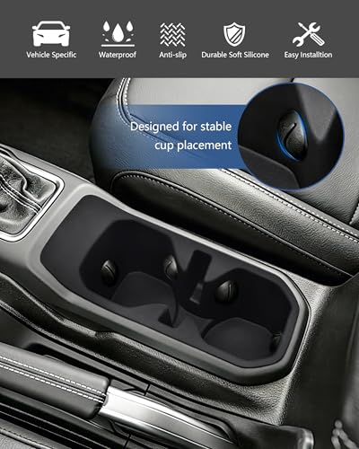 Cup Holder Inserts for Jeep Wrangler JL JLU 4xe & Gladiator JT 2018 (For Wrangler/Gladiator 2018-2025)