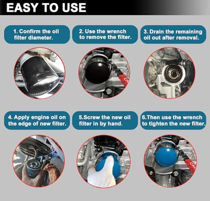 Medium Swivel Oil Filter Wrench