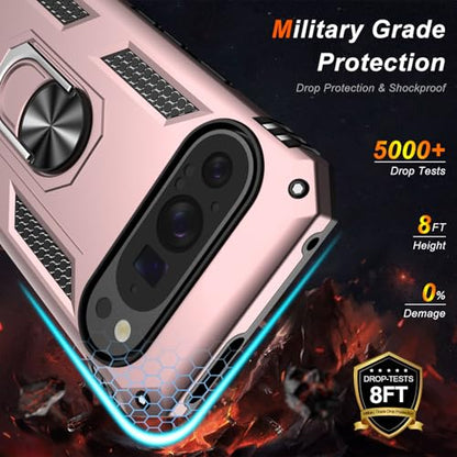 for Google Pixel 9 Pro XL Case with Screen Protector (Rose Gold / Google Pixel 9 Pro XL)