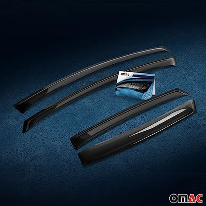 Window Visor Vent Rain Guard Deflector for Honda Civic 2006 (Civic Sedan 2006-2011 / Wind Deflector / Tape-On)