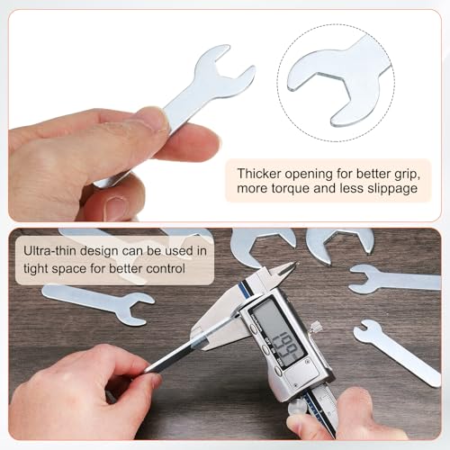 10pcs Small Wrench Open End Wrench 12x70x1.5mm Metric U (12x70x1.5mm)