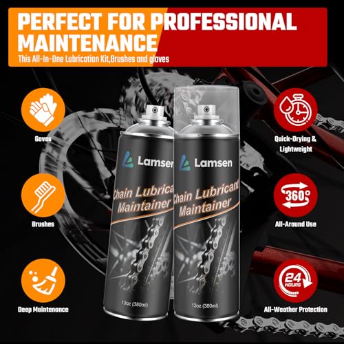 Chain Lube Chain Lube Spray Can Professional Chain Maintenance Kit (26 Ounce (Pack of 1))