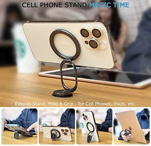 Magnetic Phone Ring Holder for iPhone (Black)