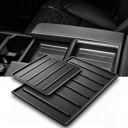 Center Console Tray Liner for Toyota Tundra 2022 (Black)