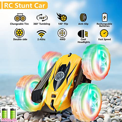 Remote Control Car for Boys 6 (Big Yellow)
