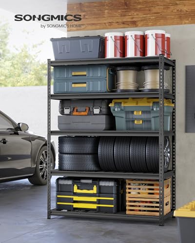 5 Tier Steel Storage Shelves (24"D x 48"W x 72"H)
