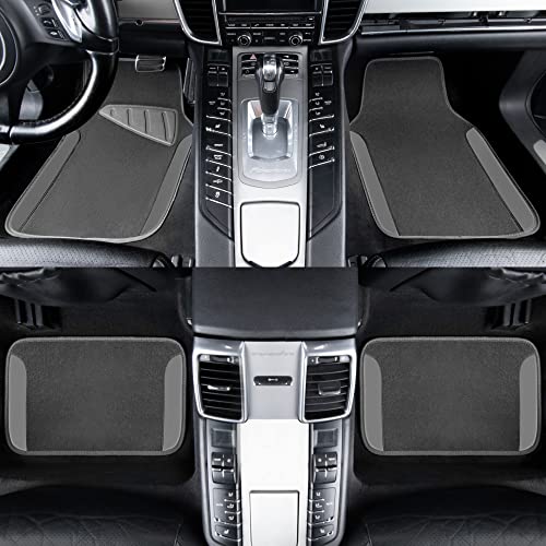 Waterproof Universal Fit Car Floor Mats (All Gray)