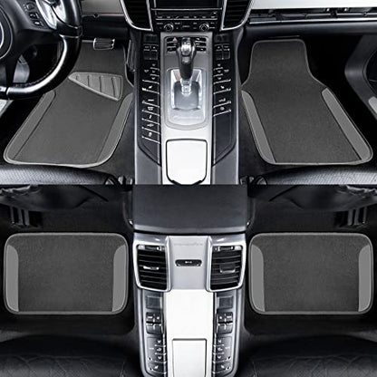 Waterproof Universal Fit Car Floor Mats (All Gray)
