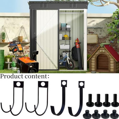 4 Pack Storage Shed Hooks for Suncast