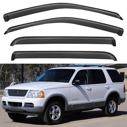 Window Visors Rain Guards for 2002 (2002-2010 Ford Explorer)