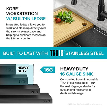 Kore Workstation 27 (PVD Gunmetal / 27 inch / Sink)