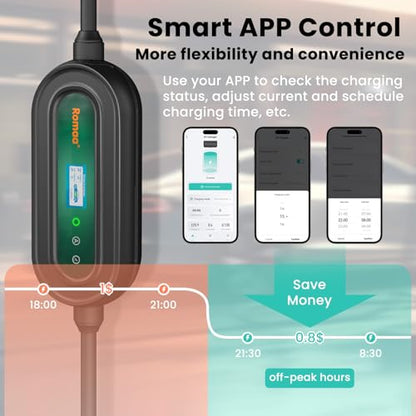 Level 2 EV Charger 32 Amp Portable J1772 NEMA 14 (32)