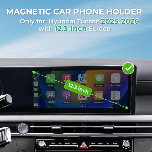 Car Phone Holder for Hyundai Tucson 2025 (Fit for 2025-2026 Tucson, 12.3-Inch)