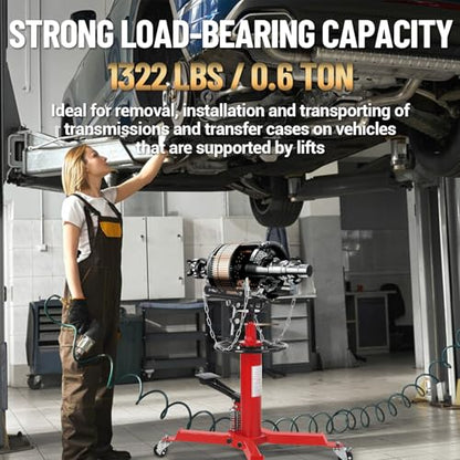 Dual Plunger Hydraulic Transmission Jack 1322lbs Capacity (1322 LBS / Red)