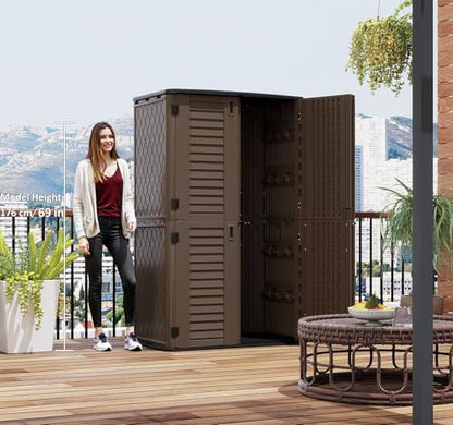 Storage Shed Weather Resistance (Brown)