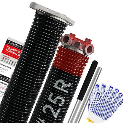 Pair of 1.75" Garage Door Torsion Springs Set with Non (0.225 x 1.75" x 25'')