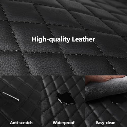 Faux Leather Front Car Seat Covers (N1 Black / Front Seat)