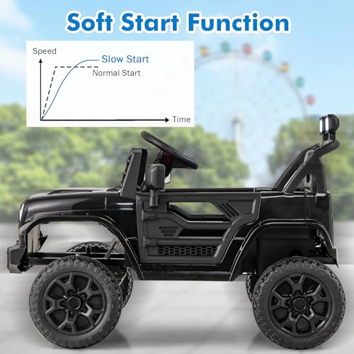 Kids Ride On Truck (Black / 37" × 24.5" × 25.5'')