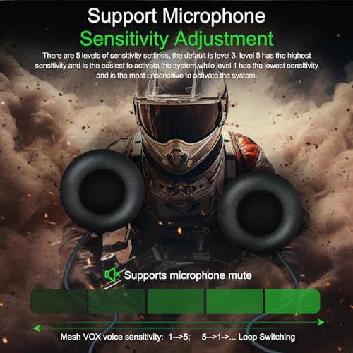 Q8 2PC Motorcycle Bluetooth Headset (Q8-2)