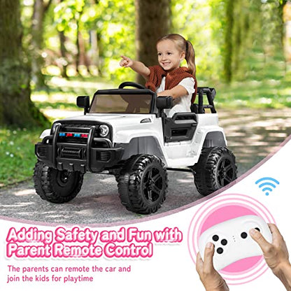 Ride on Truck with Remote Control (White)