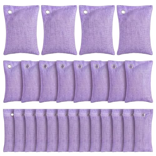 24 Pcs Activated Charcoal Odor Absorber 50g (Purple)
