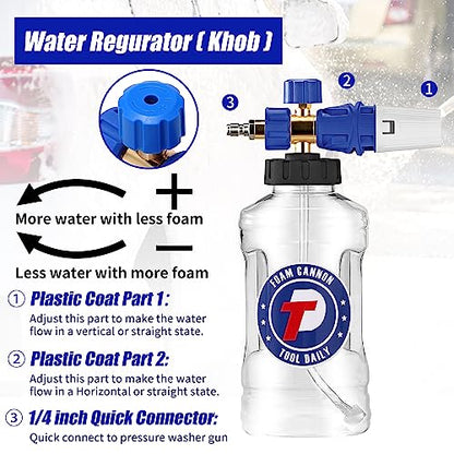 Foam Cannon for Pressure Washer (Blue)