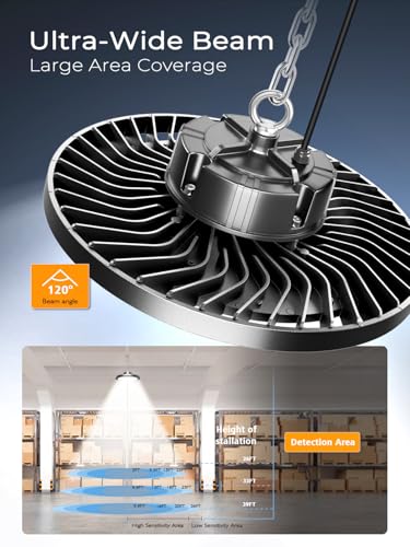 350W UFO LED High Bay Light 52500LM 5000K High Bay LED Shop Lights