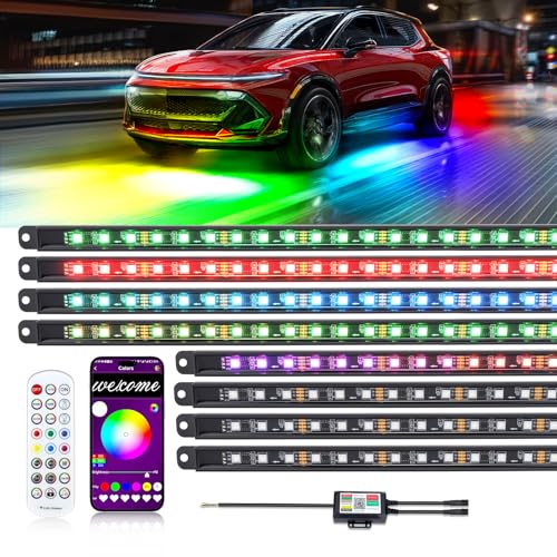 8PCS Car Underglow Light Bar Kit (8PCS)