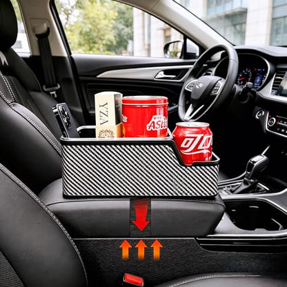 Car Seat Organizer with Compartment (Black)
