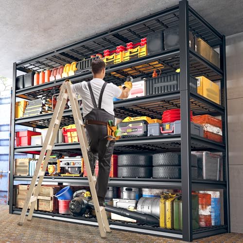 60" W Heavy Duty Garage Shelving (6-Tier, 60"W x23"D x84"H)
