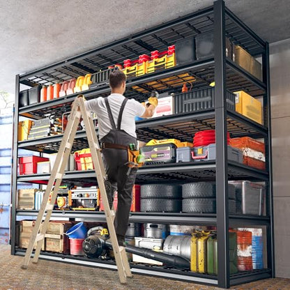 60" W Heavy Duty Garage Shelving (6-Tier, 60"W x23"D x84"H)