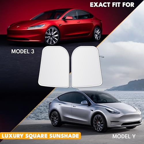 Tesla Windshield Sun Shade for Model 3 (Custom Size - Tesla Model-3 & Model-Y)