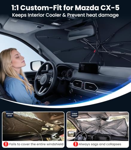 2026 Upgraded Windshield Sun Shade Umbrella (For Mazda / For CX-5)