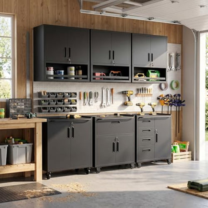 Garage Cabinet System (Black / 6 Pcs-StyleB)