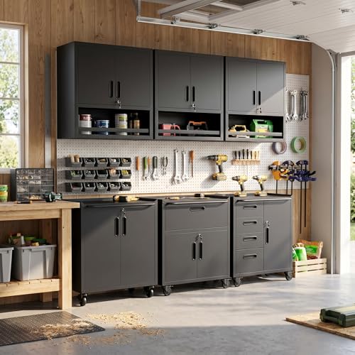 Garage Cabinet System (Black / 6 Pcs-StyleB)