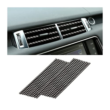 20PCS Bendable Car Air Vent Trim Strips (Carbon Fiber)