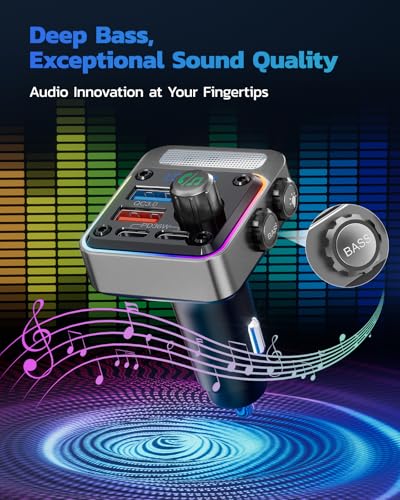 54W Bluetooth 5.3 Car Adapter (Silver)