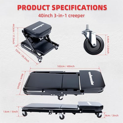 Mechanic Creeper 40inches 3 (Black)