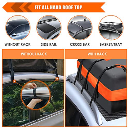 Car Roof Bag Rooftop Cargo Carrier Bag Waterproof 20 Cubic Feet roof Cargo (20 Cubic Feet)
