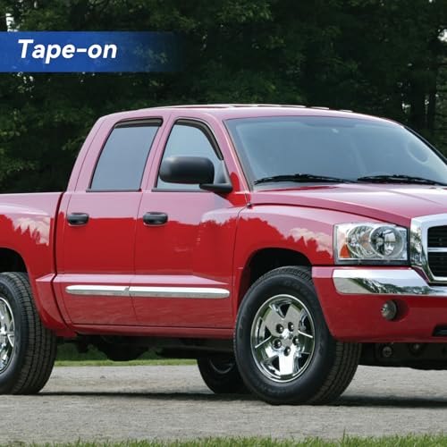 Window Visors Rain Guards for 2005 (2005-2010 Dodge Dakota Crew Cab)