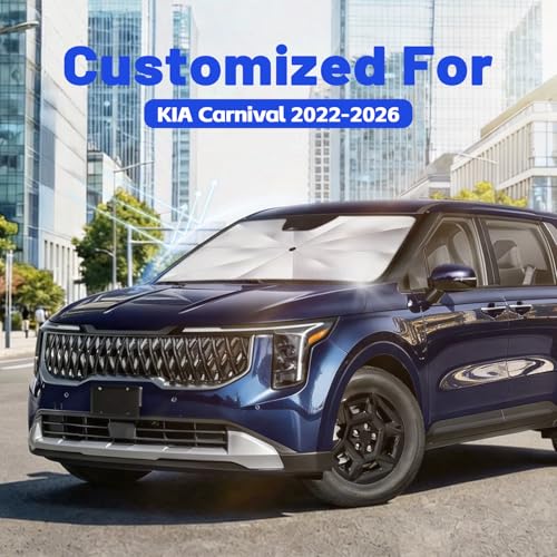 Car Windshield Sun Shade for Kia Carnival 2022 (Fit for Kia Carnival 2022-2026)