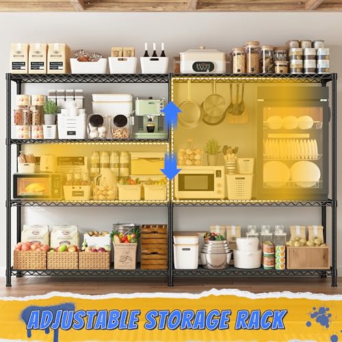 72.8" W Storage Shelves Load 1500LBS (17.7" D x 72.8" W x 59" H)