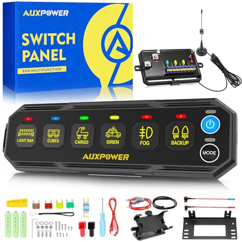 6 Gang Wireless Switch Panel S6W 4 Modes and RGB Dimmable (RGB S6W / Portable Remote Panel)