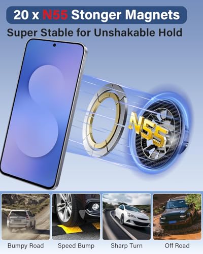 Magnetic Car Phone Holder for Toyota C (Magnetic / 2019-2022 Toyota C-HR | 8-Inch)